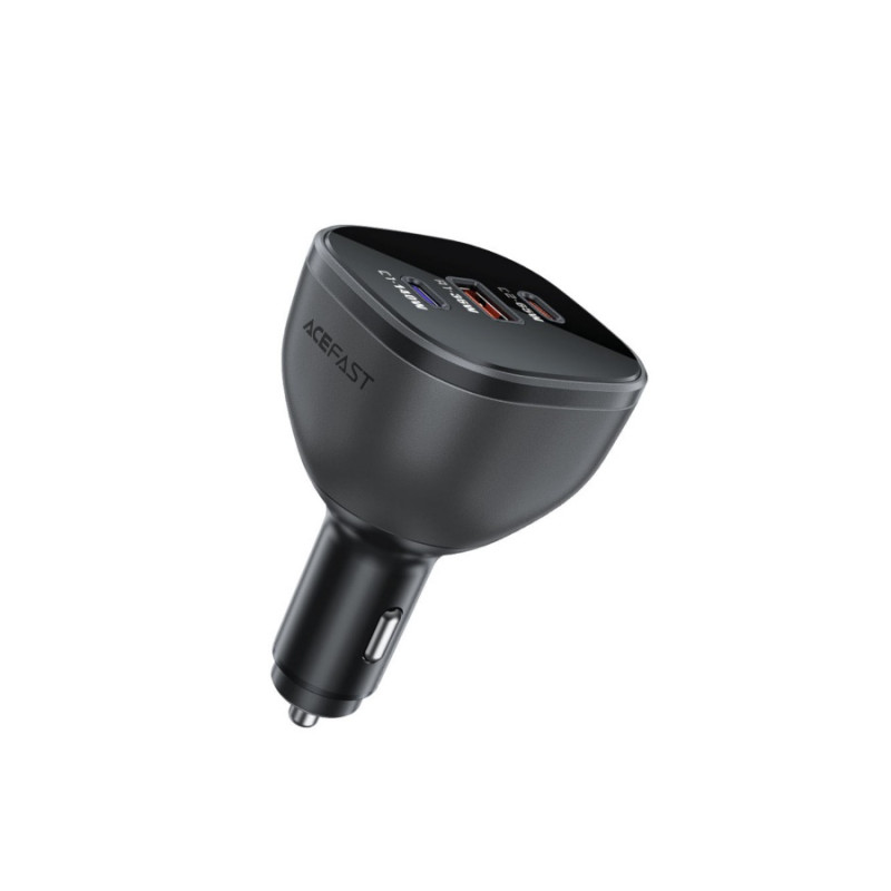 Автомобильное зарядное устройство Acefast B14 165W, (2xUSB-C+USB-A) 3-port car charger, USB-C1-140W, USB-C2-65W, USB-A-36W, Black