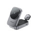 Зарядное устройство Acefast E22, Desktop 3-in-1 Wireless Charging holder, Metal Gray