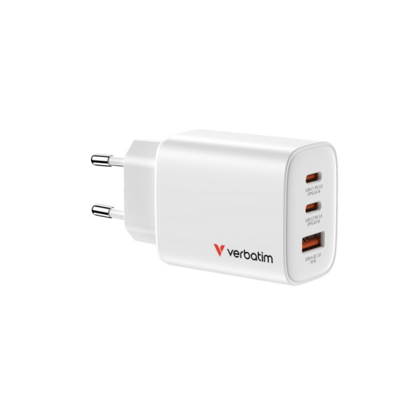 VERBATIM Essentials GaN Charger 65W, White