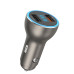 XO CC26, QC3.0 + светодиод, серый