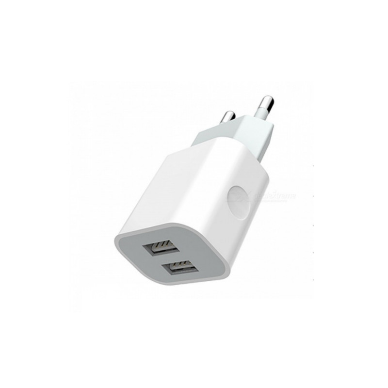 XPower Travel Adapter, 2.4A, 2 USB Type-C, White