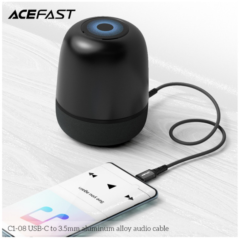 Кабель USB Type-C to 3.5mm, Acefast C1-08, Black
