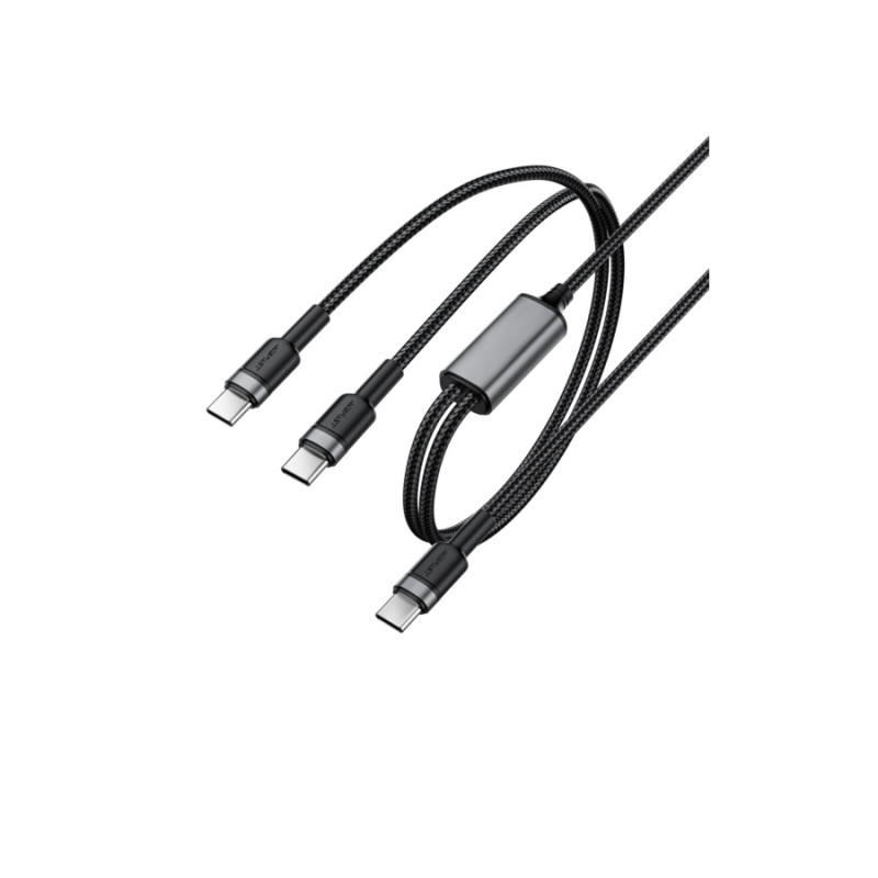 Кабель USB Type-C to Type-C, Acefast C22-02, Black