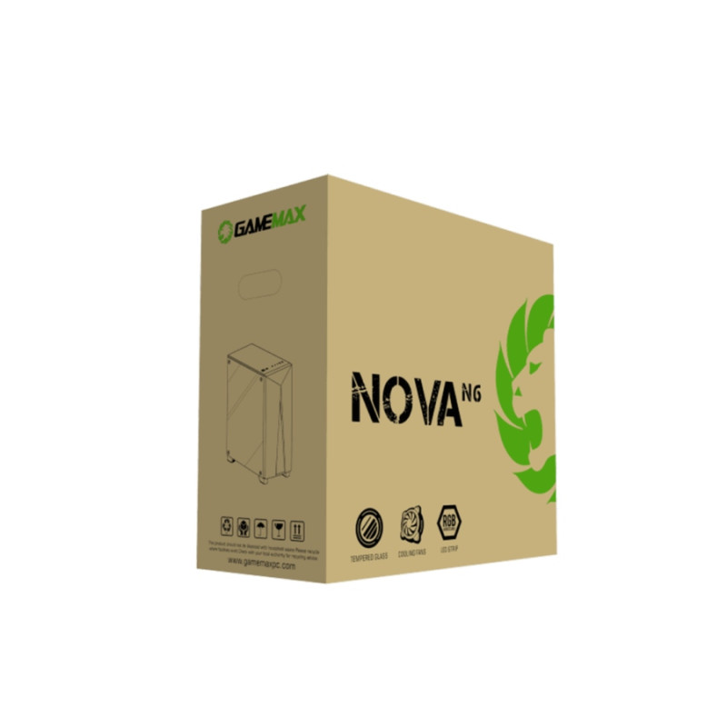 Корпус для ПК Gamemax Nova N6, Black