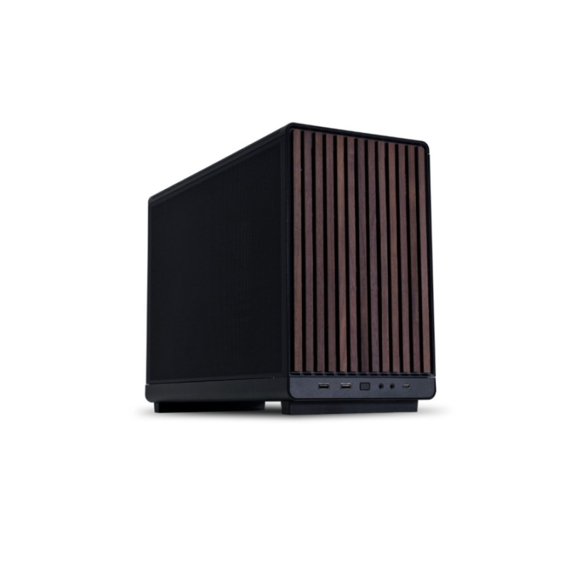 Carcasa PC Lian Li A3-mATX-WD BLACK, Wood Black