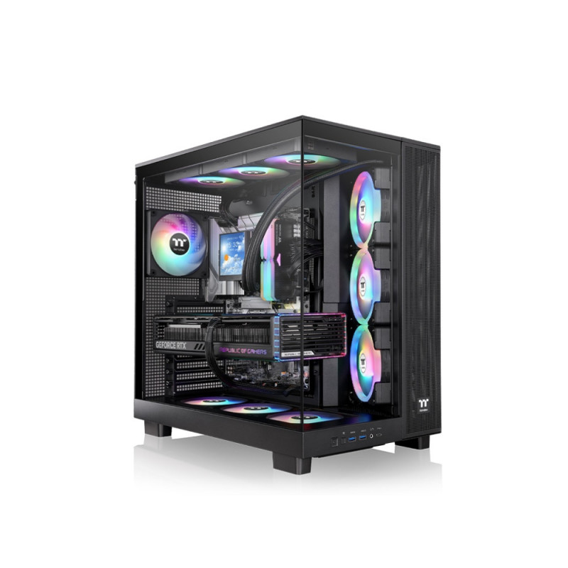 Carcasa PC Thermaltake View 380 XL TG ARGB, Black