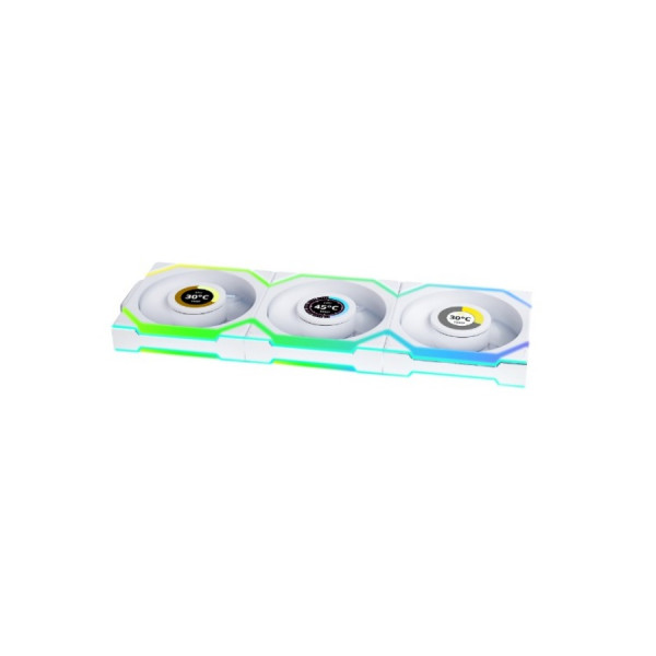 Кулер для корпуса Lian Li 12SLLCD1W3W, White