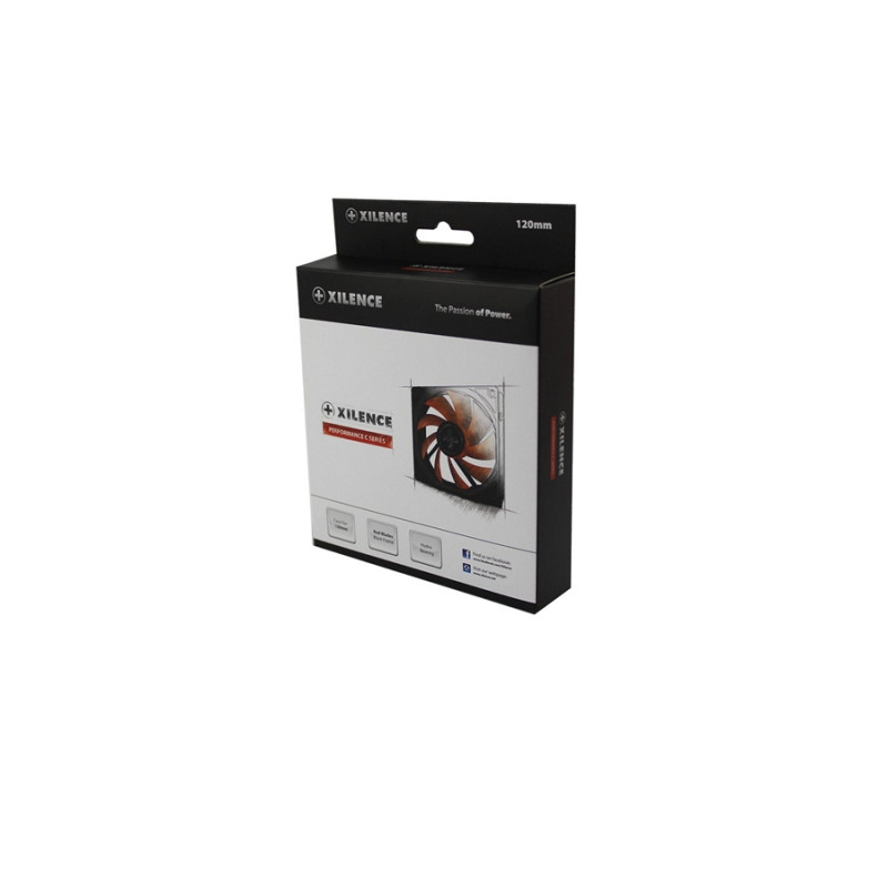 Кулер для корпуса Xilence XPF120.R, Black/Red