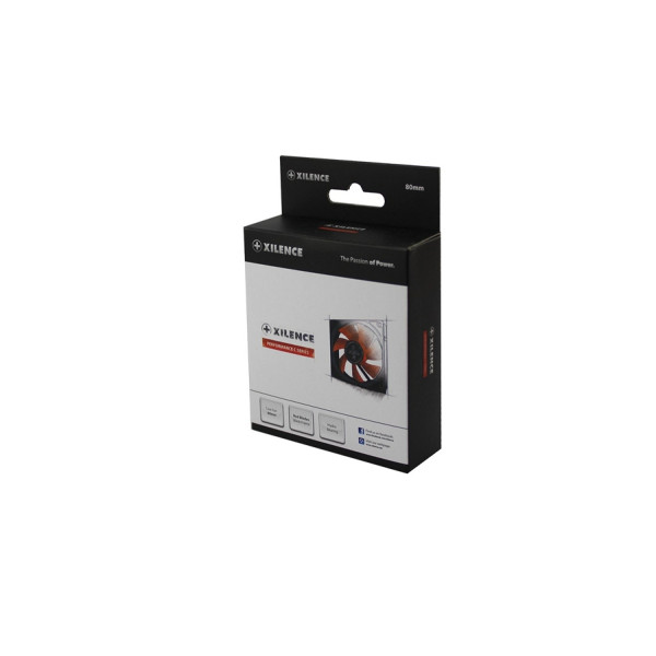 Кулер для корпуса Xilence XPF80.R, Black/Red
