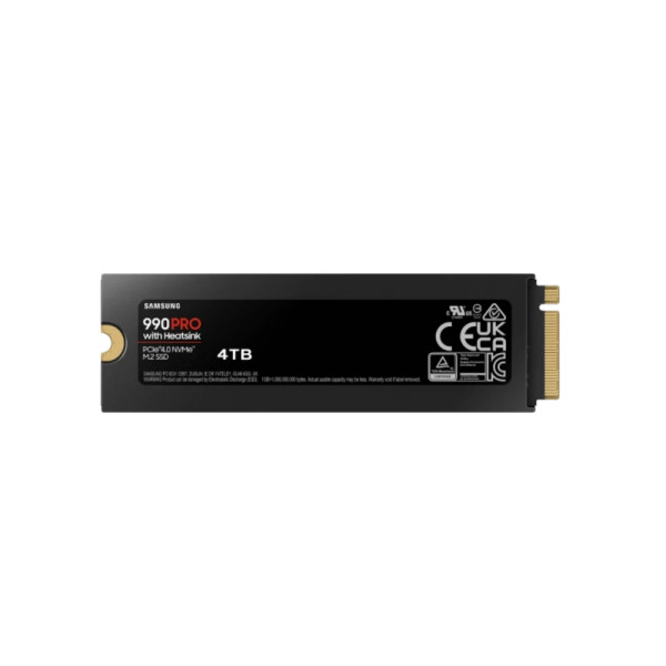 SSD 4.0TB Samsung 990 Pro w/Heatsink, MZ-V9P4T0CW