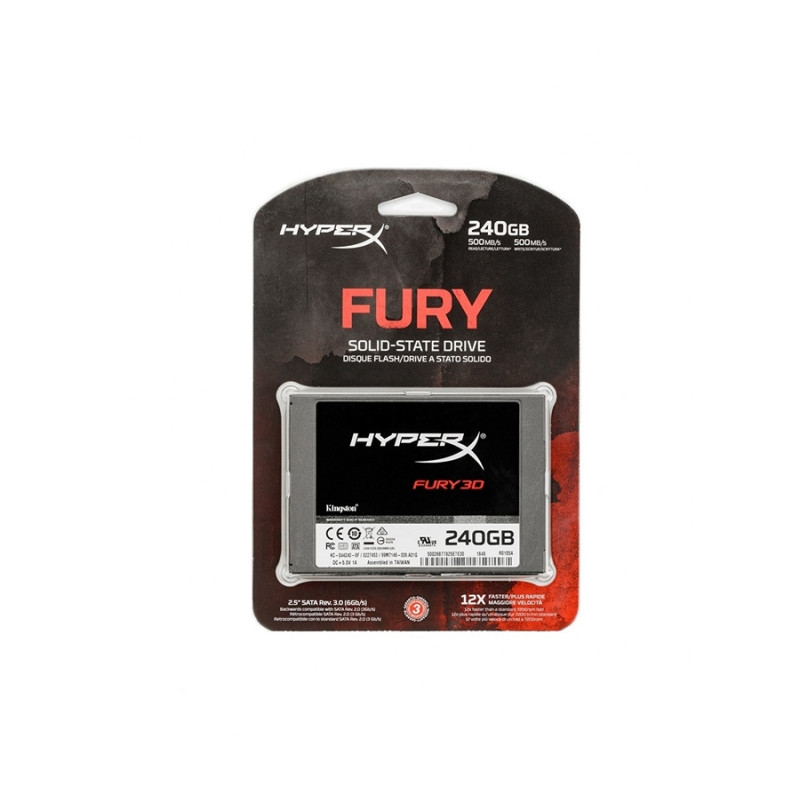 SSD 240Gb Kingston HyperX FURY 3D