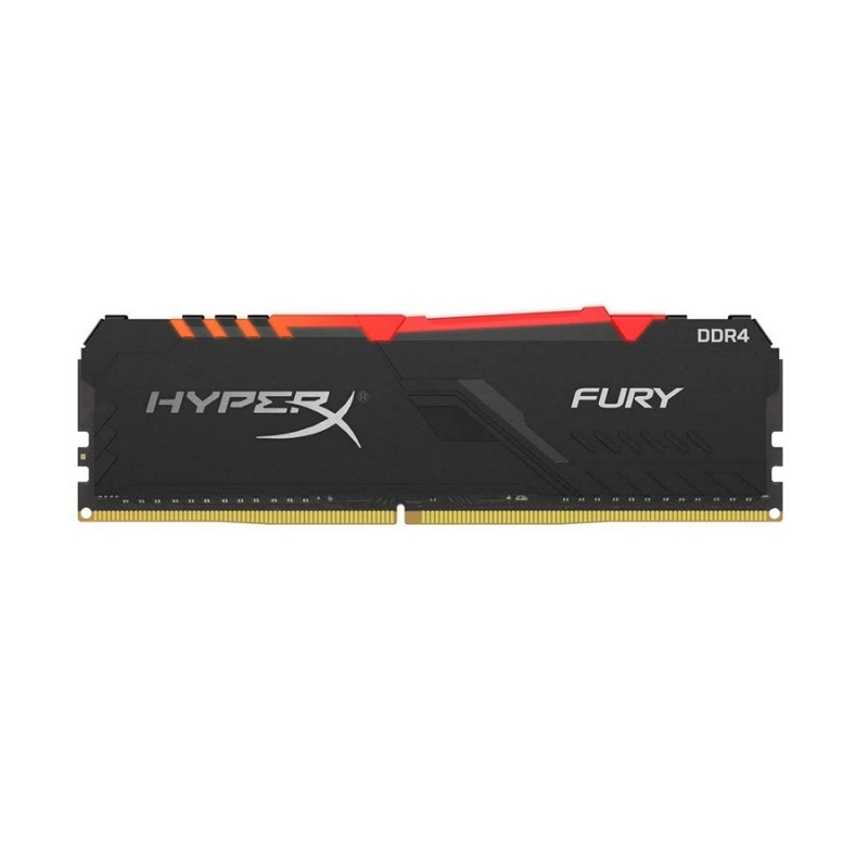 16GB DDR4-3466  Kingston HyperX® FURY DDR4 RGB, PC27700, CL16, 1.35V, Auto-overclocking, Asymmetric BLACK heat spreader, Dynamic RGB effects
