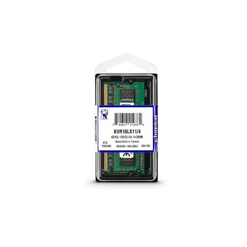 Memorie RAM SODIMM DDR3L 4GB Kingston ValueRAM
