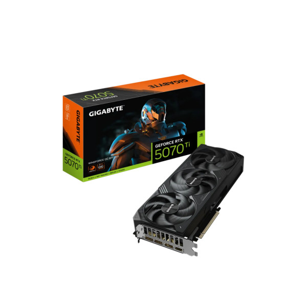 Placa Video Gigabyte GeForce RTX 5070 Ti WindForce OC