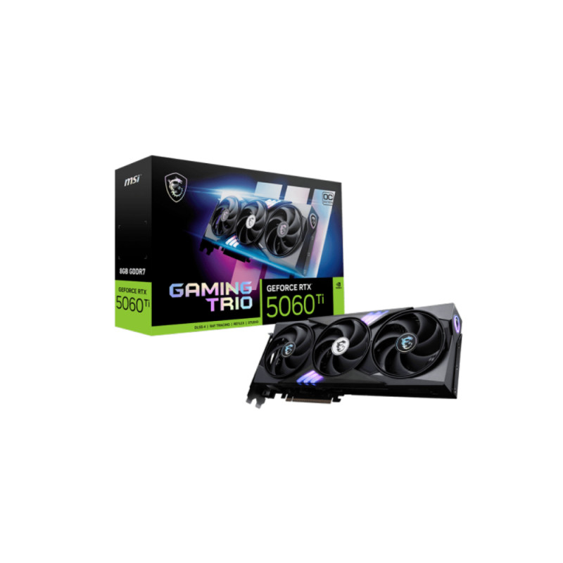 Видеокарта MSI GeForce RTX 5060 Ti Gaming Trio OC 3 Fan