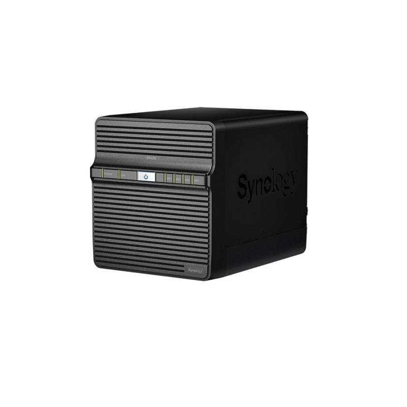 4-bay NAS Server Synology DS420J (Realtek RTD1296 Quadl-Core, 1.4GHz, 1Gb DDR4), Black
