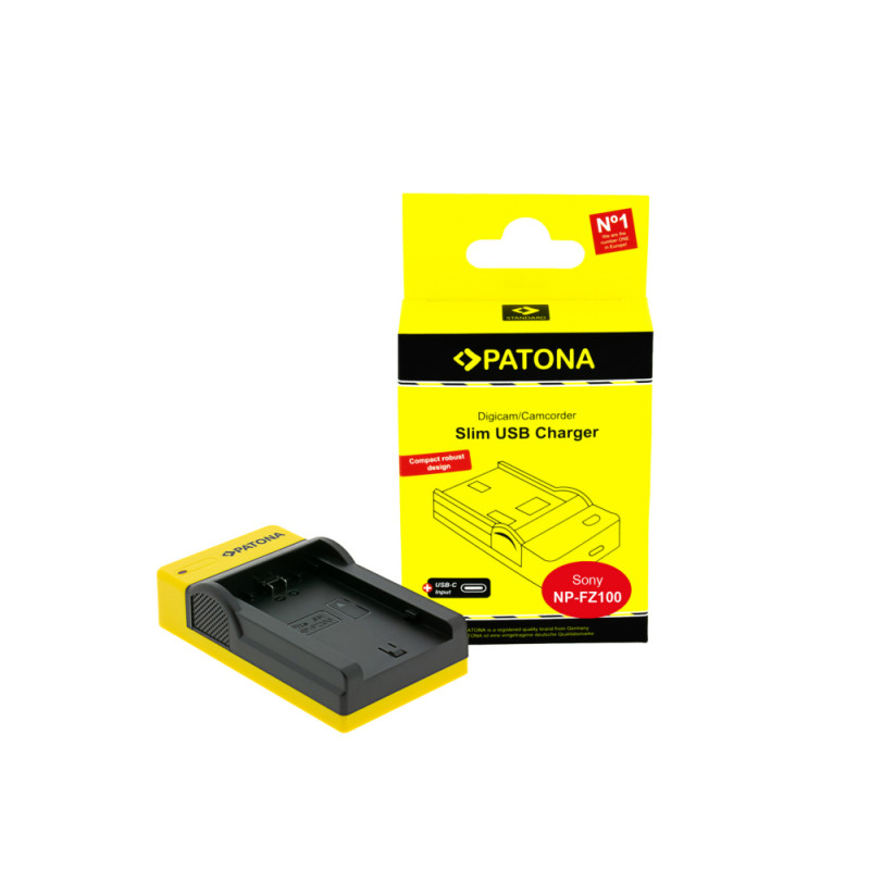 Incarcator Patona Slim with USB-C Input for Sony NP-FZ100