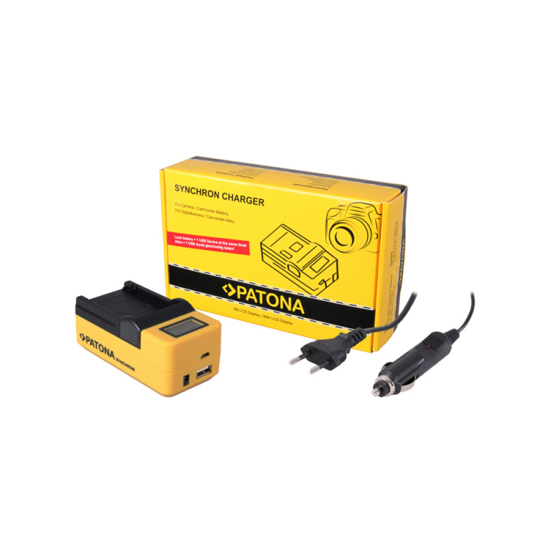 Зарядное устройство Patona Synchron USB Fujifilm NP-W126 LCD