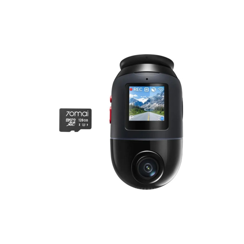 Видеорегистратор 70mai Dash Cam 4K Omni X800+SD Card 128GB, Black