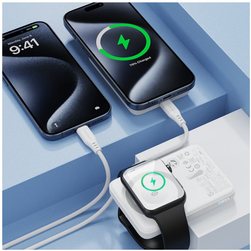 Пауэрбанк 5.000 mAh - Acefast M25-5000 PD20W, White