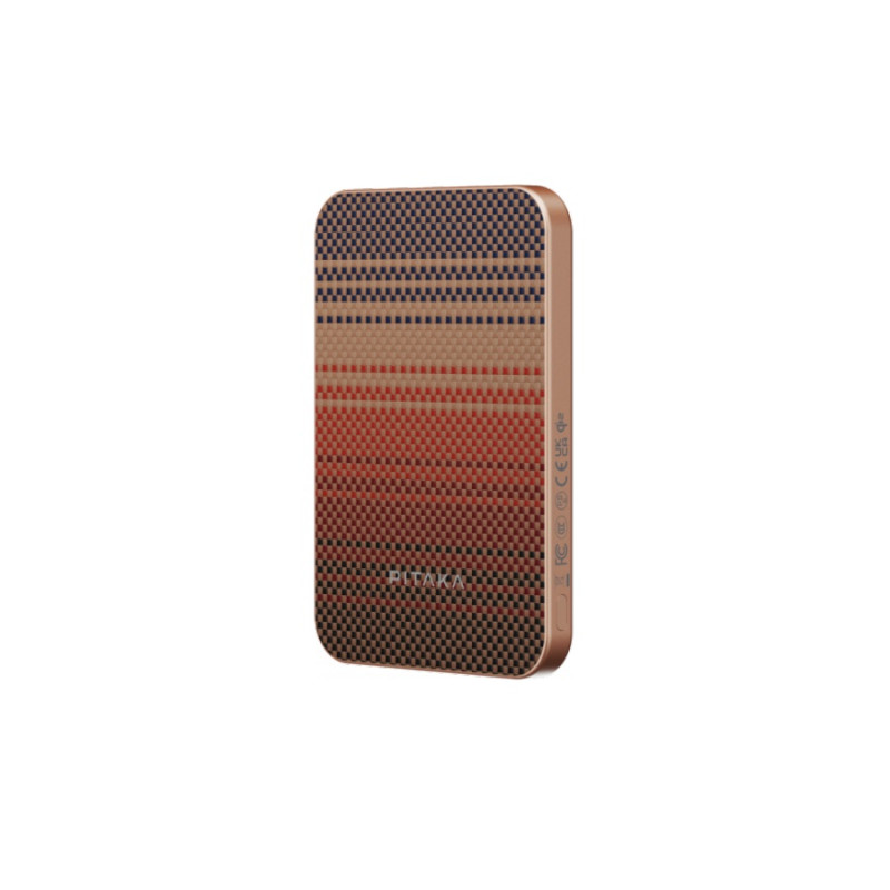 Пауэрбанк PITAKA Aramid Magnetic Qi2, Sunset, 10000mAh