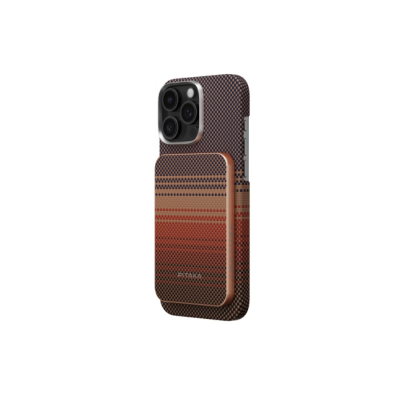 Пауэрбанк PITAKA Aramid Magnetic Qi2, Sunset, 10000mAh