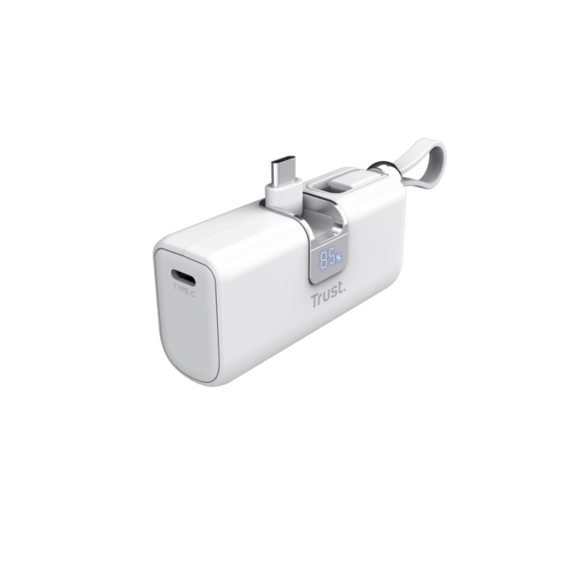 Пауэрбанк Trust PACTO Pocket, White