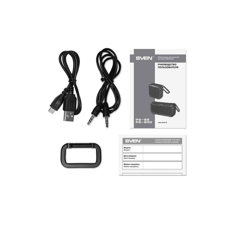 Портативная колонка Sven PS-240 Black