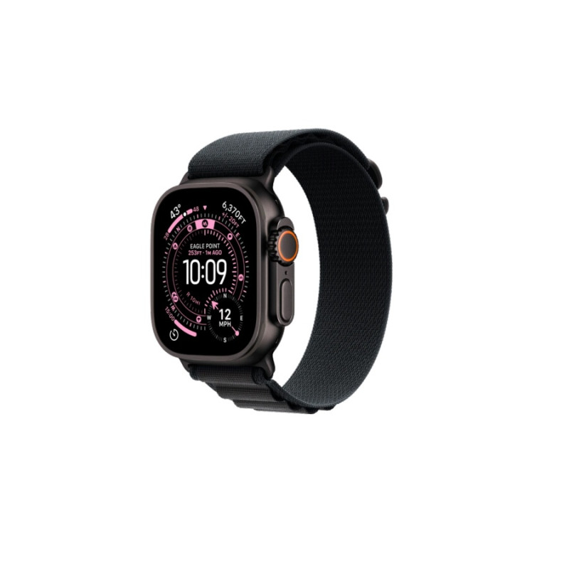 Smartwatch Apple Watch Ultra 3 GPS + Cellular, 49mm Black Titanium Case with Black Alpine Loop - Medium, MF0V4 EU