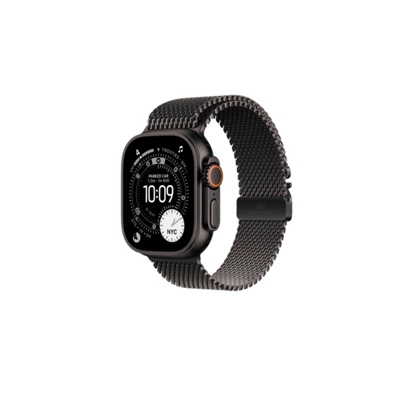 Smartwatch Apple Watch Ultra 3 GPS + Cellular, 49mm Black Titanium Case with Black Titanium Milanese Loop - Large, MF1T4 EU