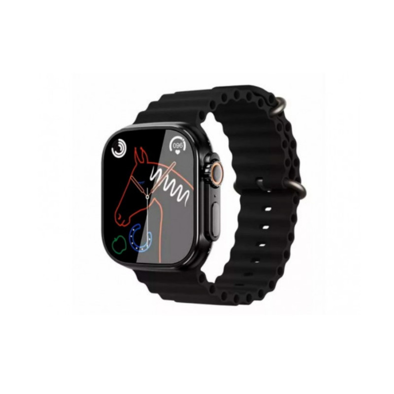 Умные часы Charome Smart Watch HD Call T8s Ultra Max, With 2 Straps, Black