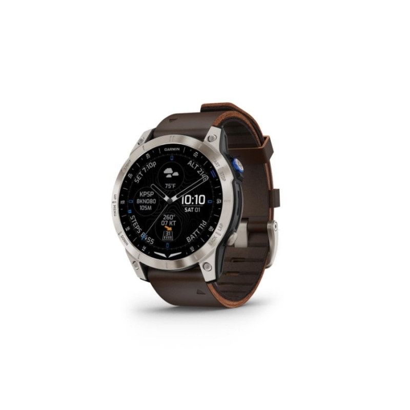 Умные часы Garmin D2 Mach 1, with Oxford Brown Leather Band
