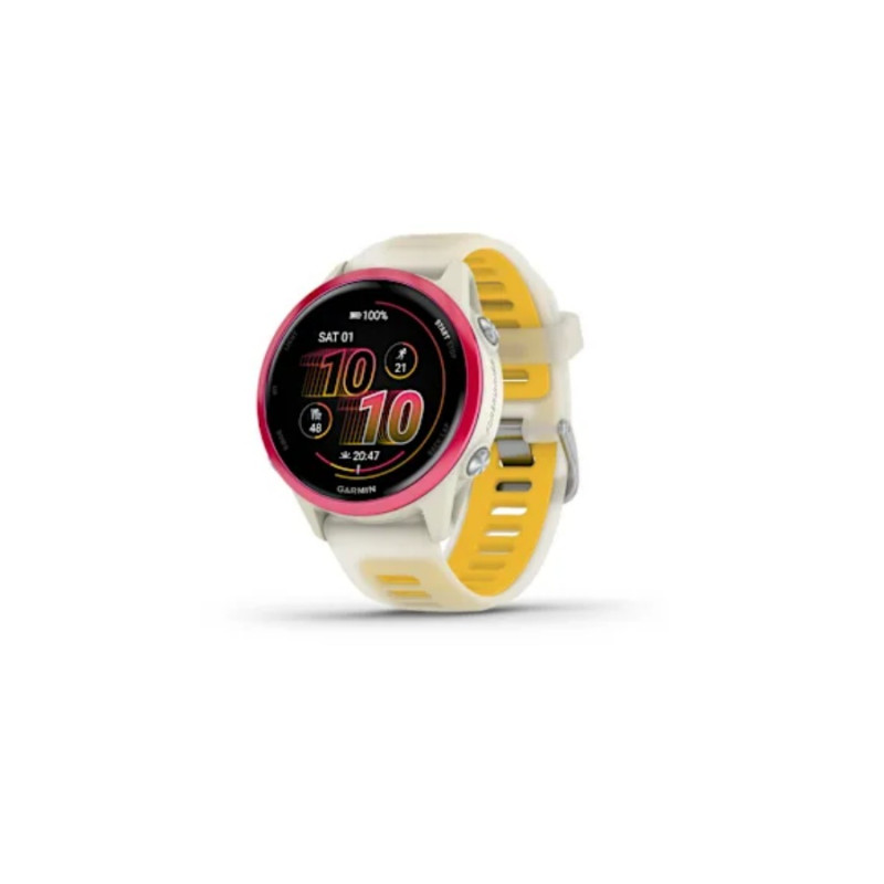 Умные часы Garmin Forerunner 570 - 42mm, Bone/Raspberry/Mango