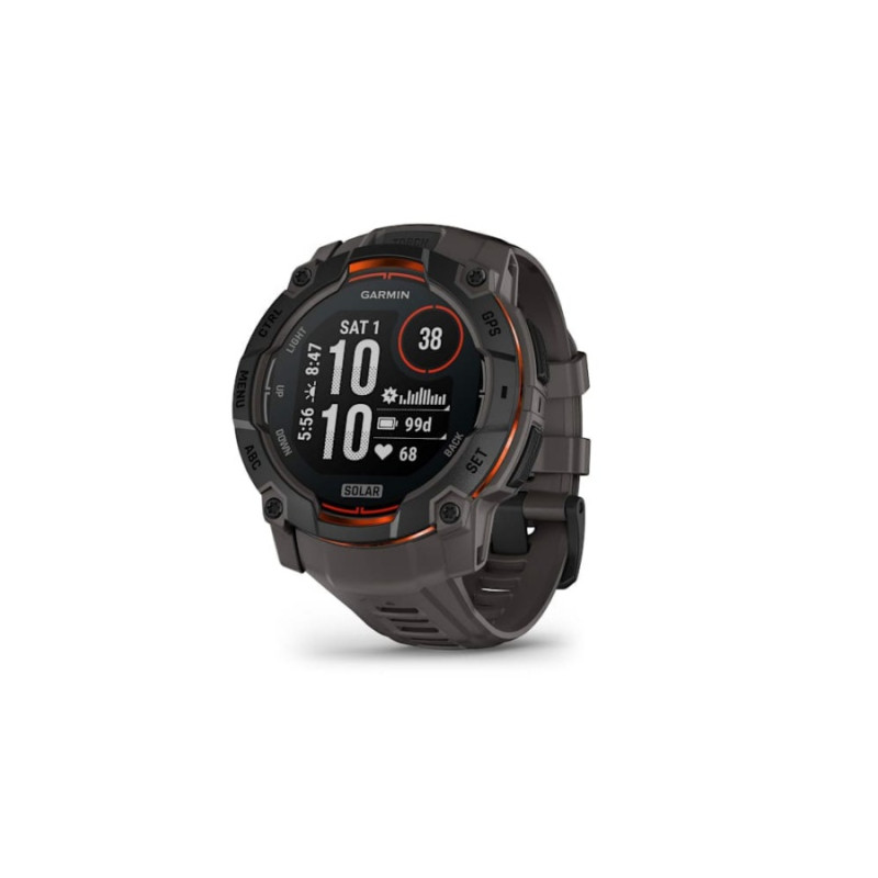 Умные часы Garmin Instinct 3 – 50 mm, Black with Charcoal Band