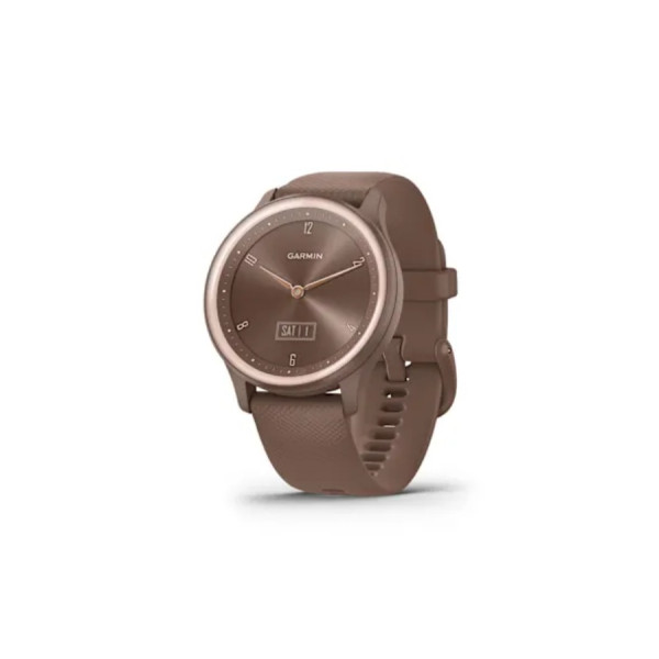 Smartwatch Garmin Vivomove Sport, Cocoa Case and Silicone Band with Peach Gold Accents