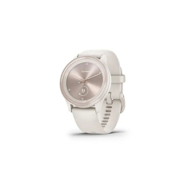Smartwatch Garmin Vivomove Sport, Ivory Case and Silicone Band with Peach Gold Accents