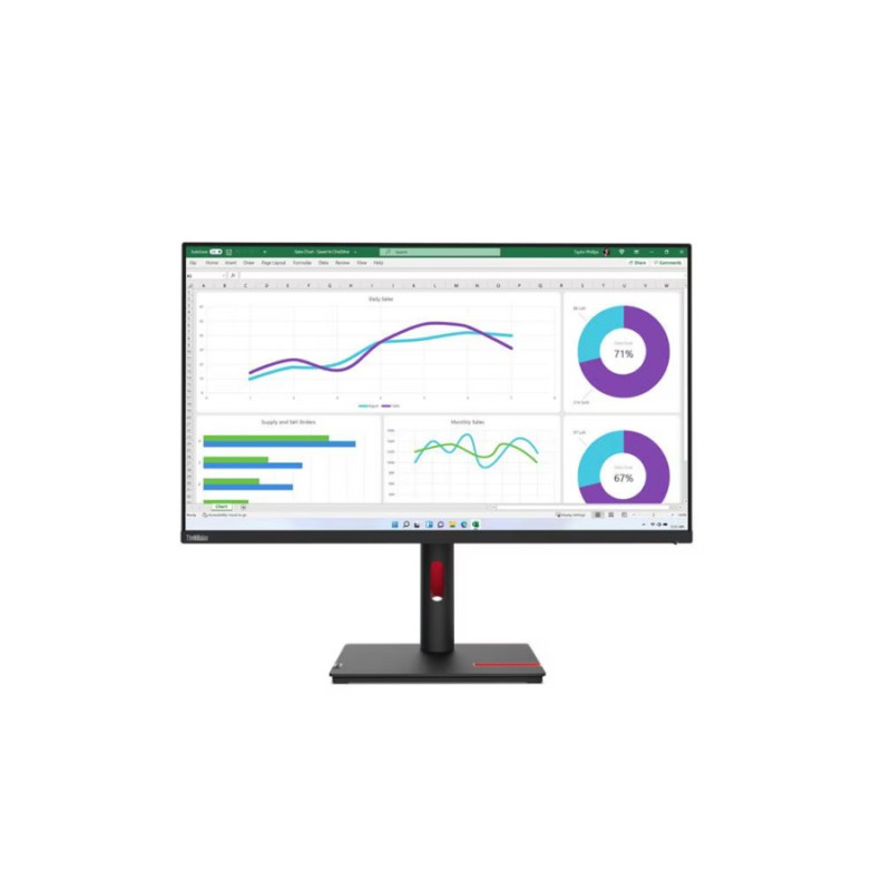 Монитор Lenovo ThinkVision T32h-30, Black