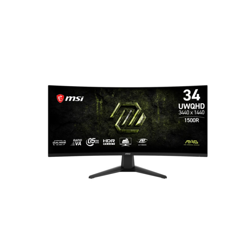 Монитор MSI MAG 346CQDF E20, Curved, Black