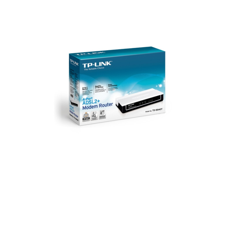 Беспроводной маршрутизатор ADSL+модем TP-Link TD-8840T