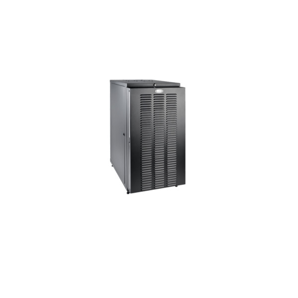 Стеллаж напольный стандарт 24U, SN-IRON 24U-06-06-ДС-ПГ-2БГ, 600х600х1200/1235, Дверь стеклянная, Черный