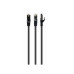 Патч-корд Cat.6A SFTP   1m, Black, Copper, PP6A-LSZHCU-BK-1M, Cablexpert