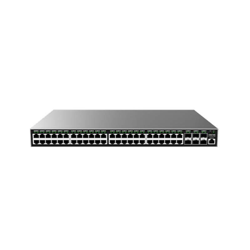 48-портовый гигабитный управляемый коммутатор L2+ PoE+ Grandstream "GWN7806P", 48 портов PoE+, 6 портов SFP+, бюджет 400 Вт, консольный порт