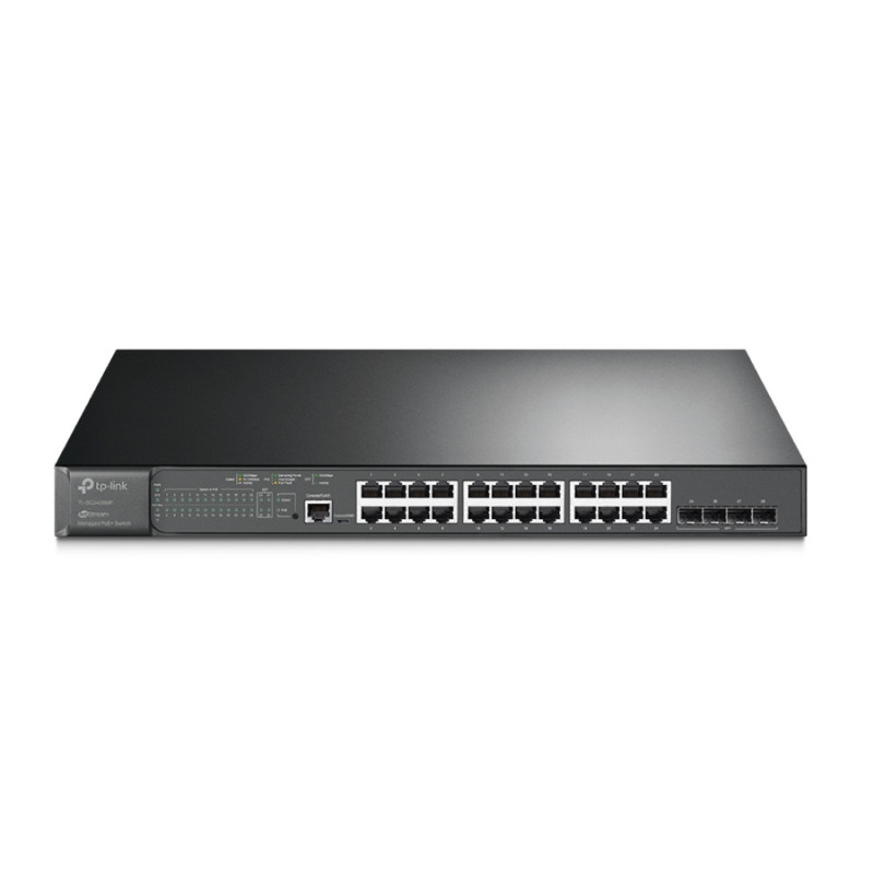 TP-Link TL-SG3428MP, 24-портовый гигабитный управляемый коммутатор L2+ с поддержкой PoE+