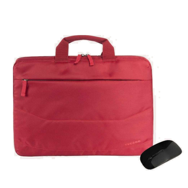 Сумка для ноутбука Tucano Idea 15.6" + Wireless Mouse, Red