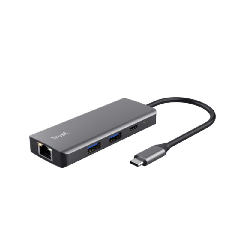 Многопортовый адаптер Trust Dalyx USB-C 6-в-1