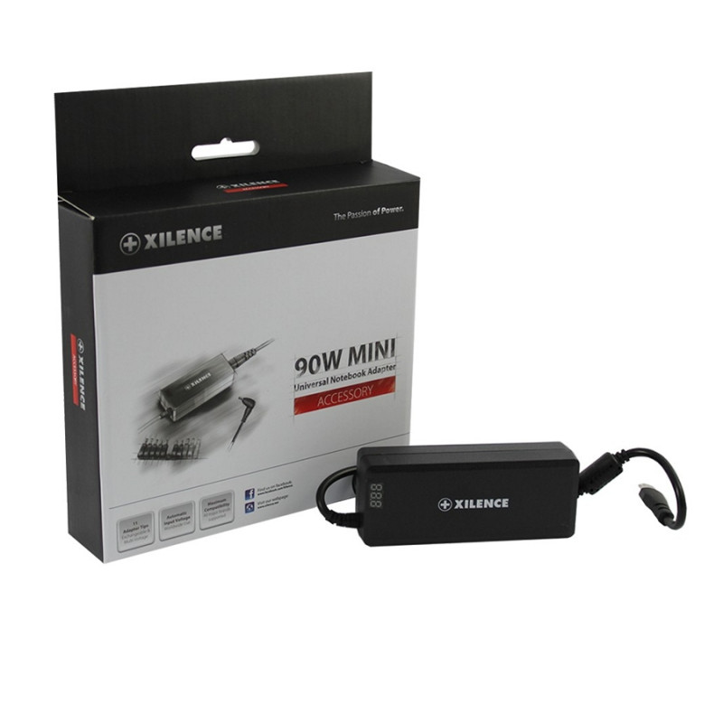 Зарядное устройство для ноутбука Xilence XP-LP90, 90W Mini
