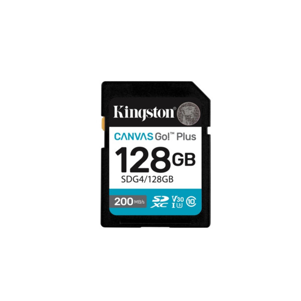 Карта памяти SD 128GB Kingston Canvas Go! Plus Gen 4 SDG4/128GB