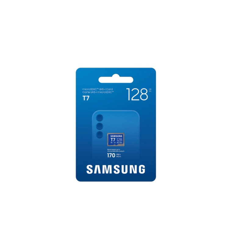 Card de memorie MicroSD 128 GB Samsung T7 MB-MB128T/WW, (Class 10) UHS-I (U3) A2 V30