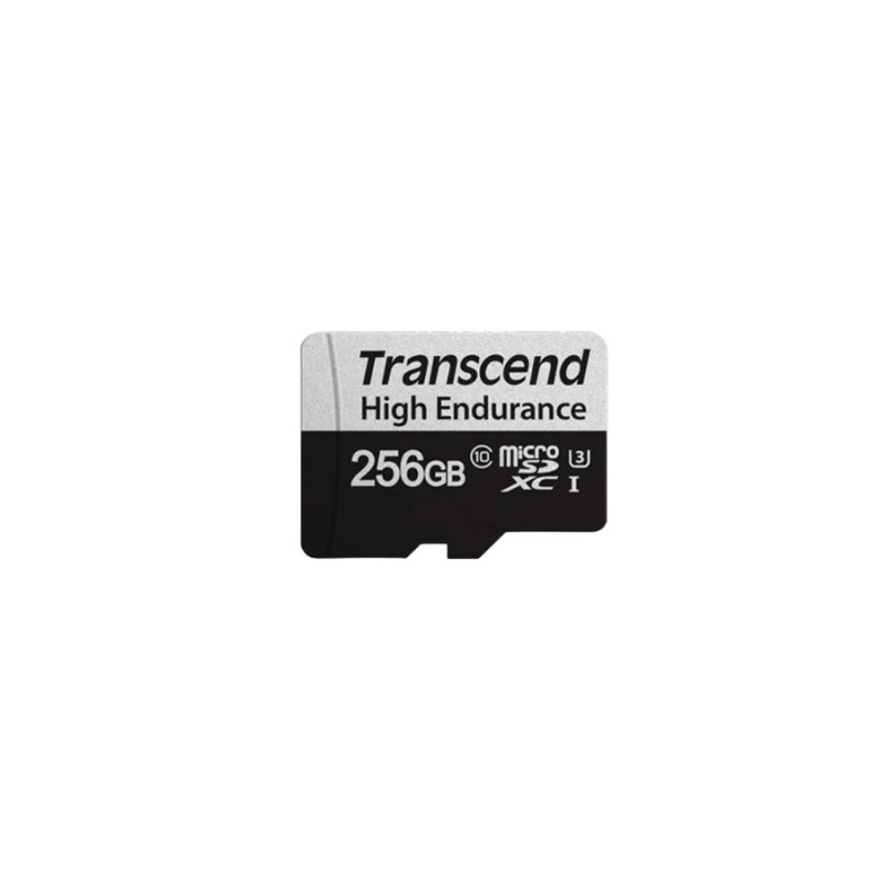 Карта памяти MicroSD 256GB Transcend TS256GUSD350V+SD adapter
