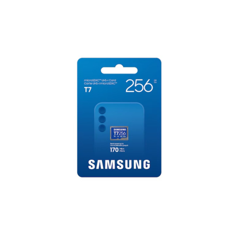 Card de memorie MicroSD 256 GB Samsung T7 MB-MB256T/WW, (Class 10) UHS-I (U3) A2 V30